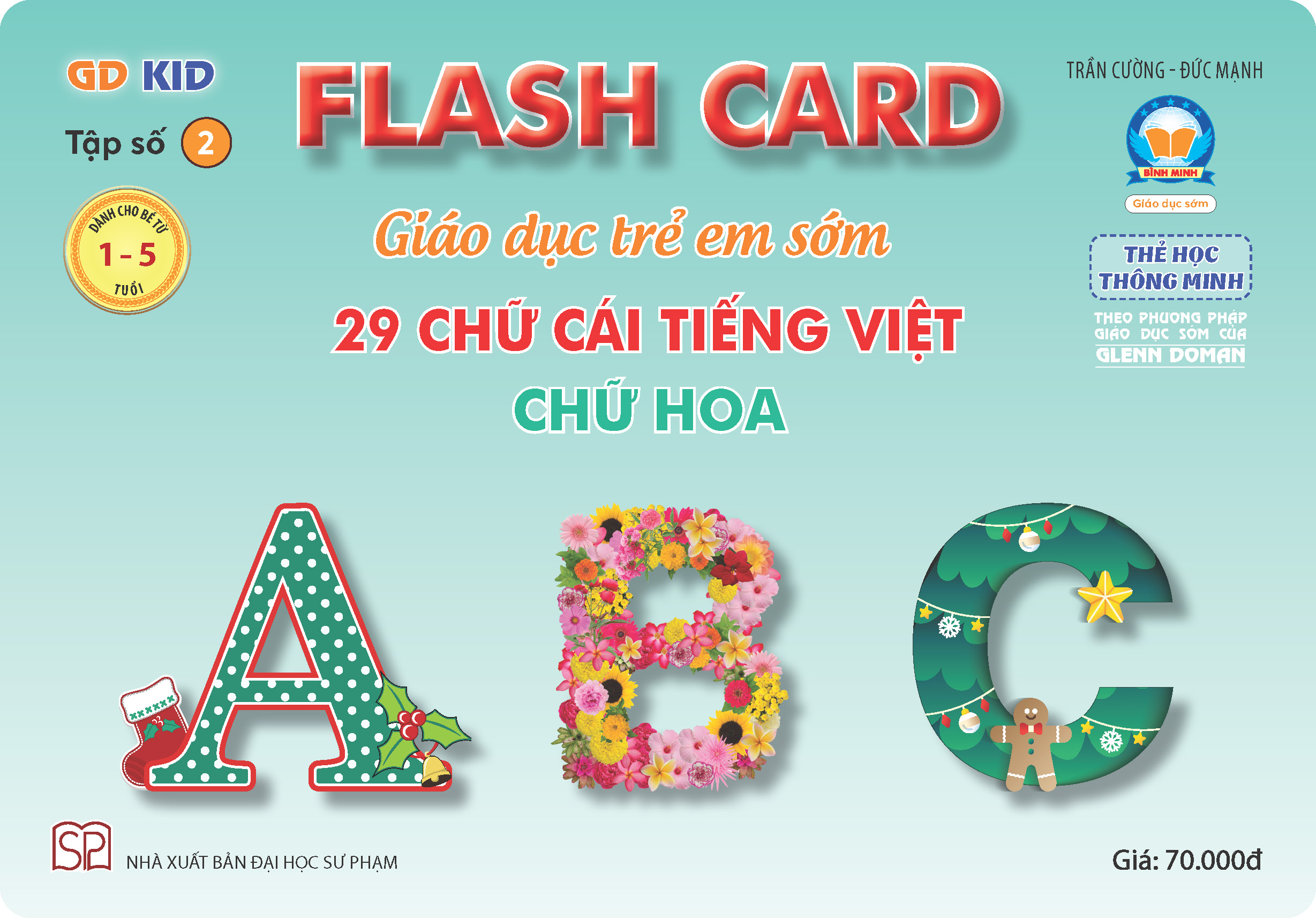 Flashcard - Bộ 36 thẻ (29 chữ cái Tiếng Việt) - chữ HOA